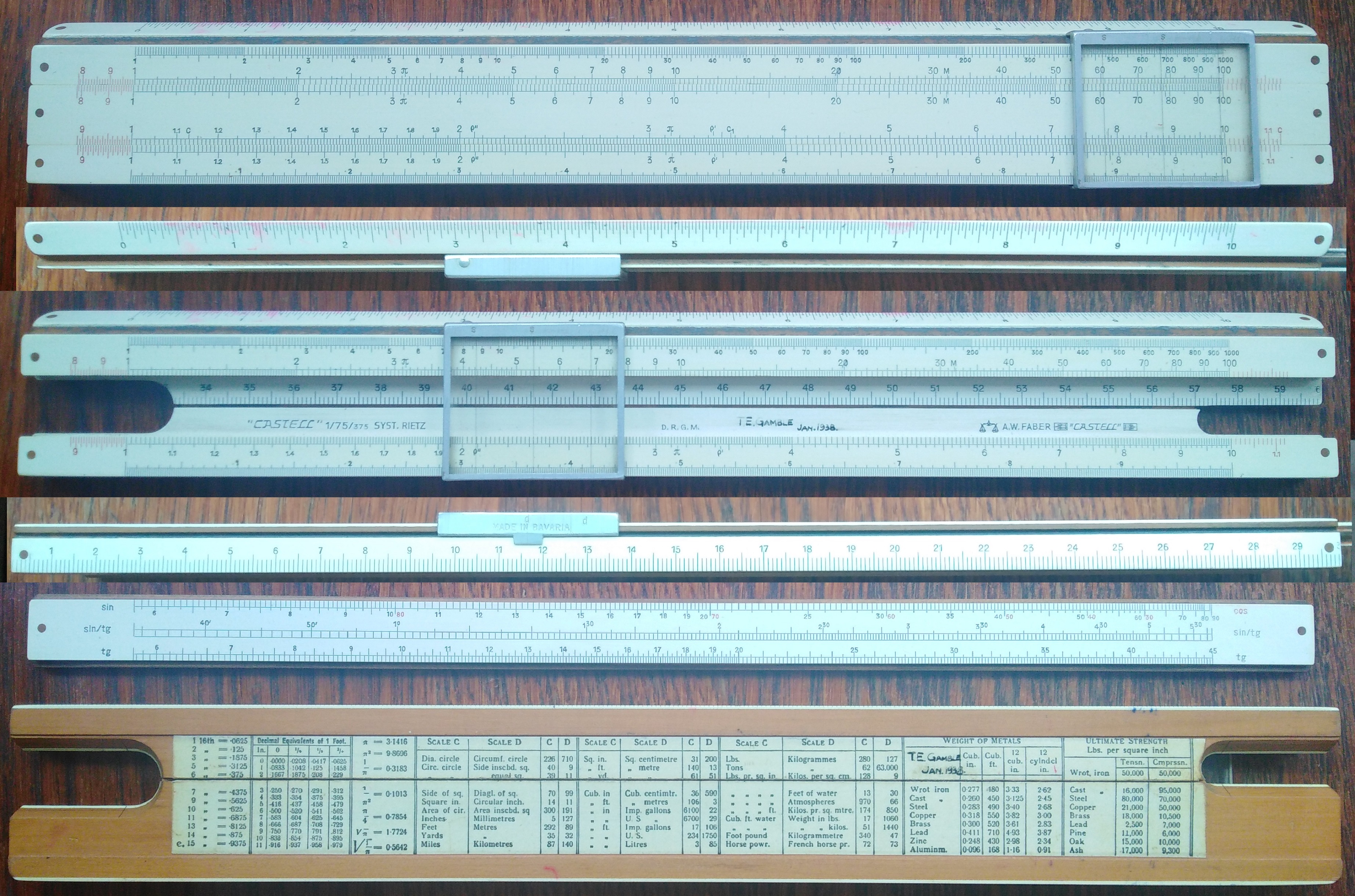 Faber Slide Rules